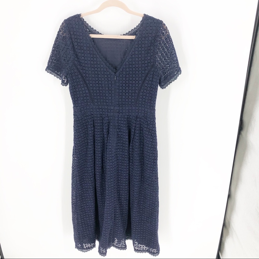COPY - Boden Julieta Navy Lace Dress Sz 8 - Picture 9 of 11